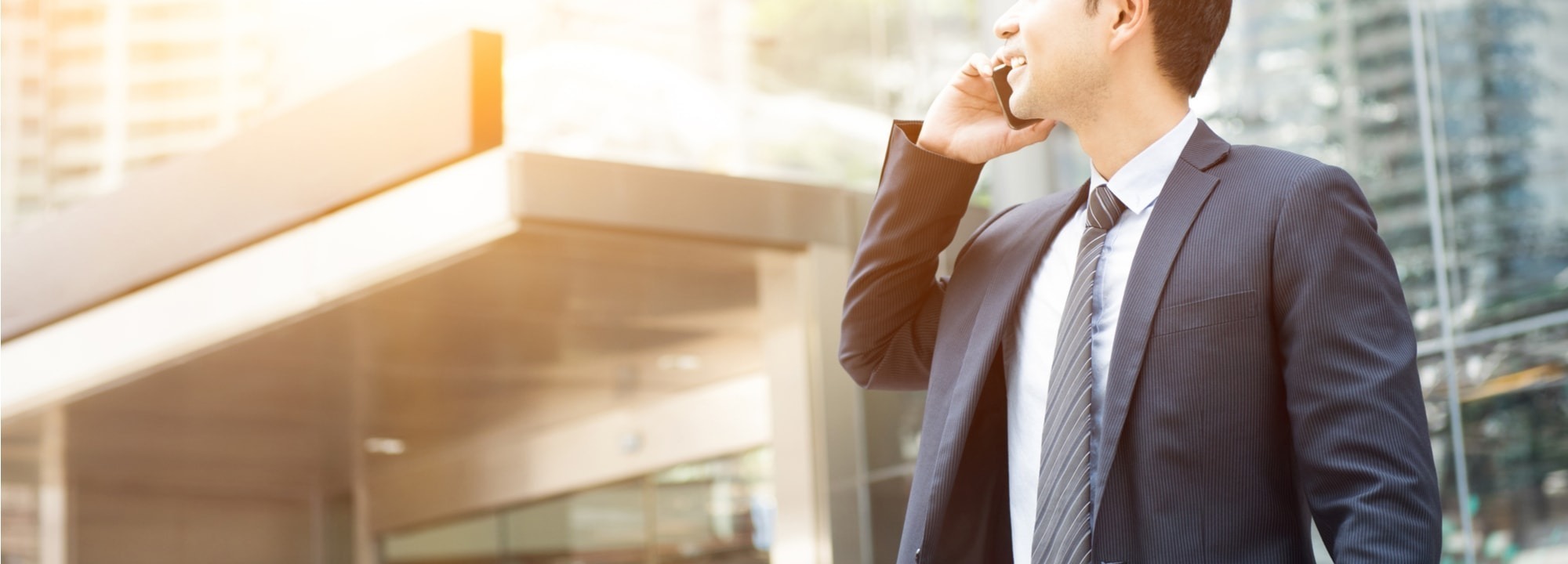 Businessman with a phone